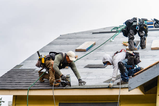 Professional Emergency Roof Repair technician working in Leechburg, PA